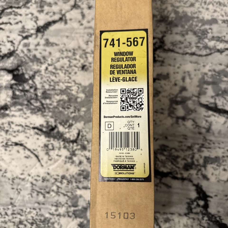 741-567 Dorman regulador de ventana pasajero delantero lado derecho Foto 3 de 4