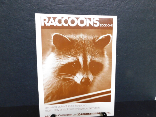 Piano Music Book "1977 Raccoons Book 1" by Seymour Bernstein Ex. VTG Condition