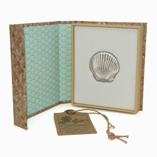 Fiji 2019 $2 Castaway Seashells 1oz Pure Silver SCALLOP SHAPED Coin COA BOX - Picture 5 of 8