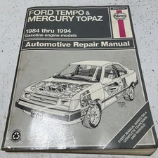 Haynes Auto Repair Manual Ford Tempo & Mercury Topaz 1984 thru 1994 36078 (1418)