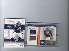 2002 PLAYOFF PRIME SIGNATURE CLINTON PORTIS #/250 + ABSOLUTE JERSEY #/850 RC