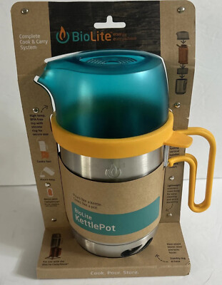 biolite kettlepot outdoor cooking pot and kettle BioLite Camp Stove KettlePot 1.5L Pot for Camp Stove Cooking Pot and Kettle  NEW