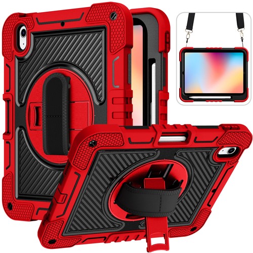 Rugged Stand Hard Case Shockproof Cover Strap For iPad 7/8/9/10th 6/5th Gen Air4 - Picture 22 of 67