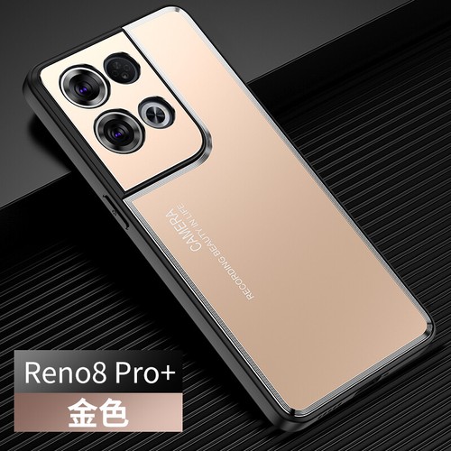 For OPPO RENO 8 /8 RPO, Luxury Metal Aluminum Armor Hybird Bumper Cover Case - Picture 10 of 14