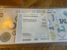 Creative Memories REFLECTIONS Decorative ABC Stickers 2 Sheets NEW