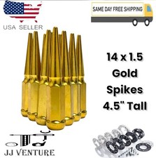 20pc Gold 4.5 Tall 14x1.5 Spike Lug Nutkey Grand Cherokee Wrangler Gladiator 20pc Gold 4.5 Tall 14x1.5 Spike Lug Nutkey Grand Cherokee Wrangler Gladiator