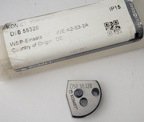 Komet Pocket Insert Seat Cartridge Kometric #D50 55320 WOEX Insert WE-K2-53-2A - Picture 3 of 7