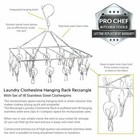 NEW Pro Chef Kitchen Tools Laundry Clothesline Hanging Rack for Drying Clothing — photo 3