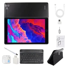 Android 10 Ten Core 8 Inch HD Game Tablet Computer PC GPS Wifi Bundle Keyboard