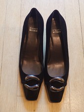 Stuart Weitzman Black Suede Pumps, Women  s Size 10, BRAND NEW
