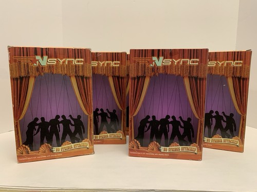 Juego de 5 marionetas NSYNC On Tour 2000 edición coleccionista nuevo en caja Iconic Boy Band - Imagen 9 de 10