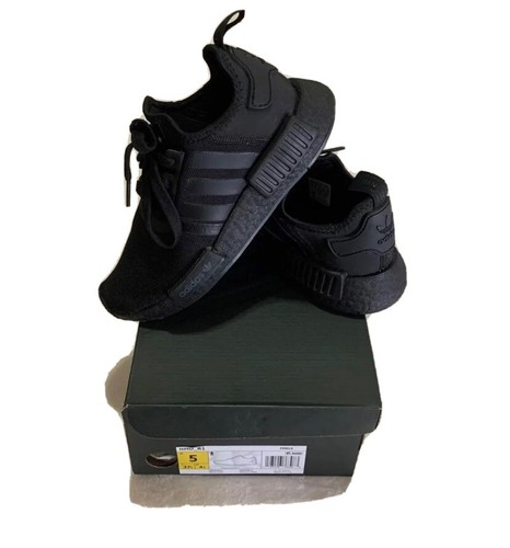 Size 5 - adidas NMD R1 Triple Black - FV9015 | eBay