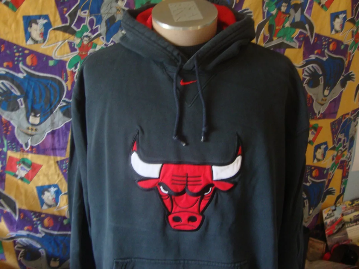 oro Prueba Ellos Vintage 00s Nike Chicago Bulls Center Swoosh NBA Hoodie Sweatshirt XL | eBay