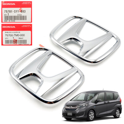 Front+Rear Logo Emblem Decal Fits Honda Freed 2010 2018 City 2009 2014