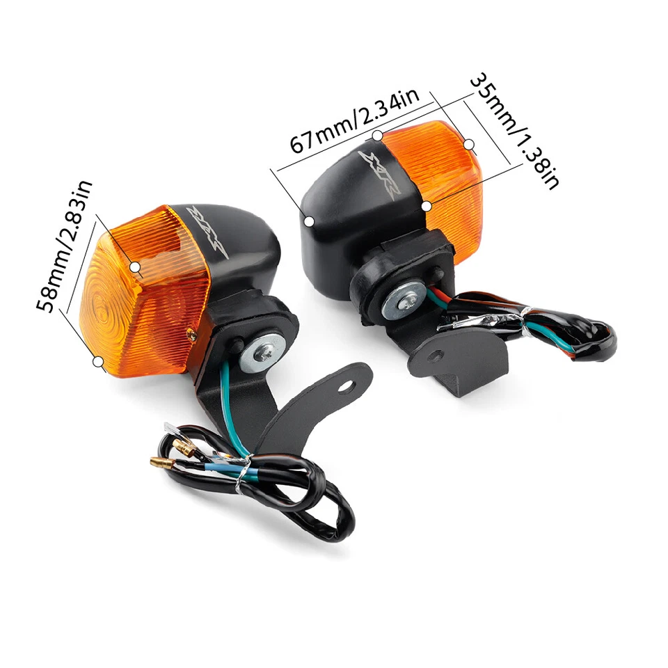 For HONDA XR400R XR250R XR600R Rear Turn Signal Lights Indicator Lamps Amber - Image 2 of 4