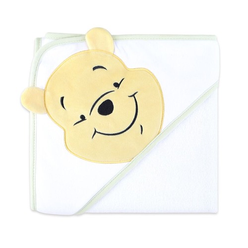 2PK Disney Pooh Baby/Kids/Toddler Cotton Character Hooded Bath Towel 76x76cm - Picture 3 of 4