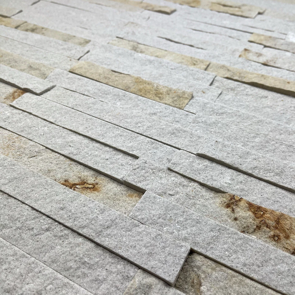 7m2 Naturstein Wandsteine 3cm Klinker Verblender Riemchen Cremebeige gesägt  - Bild 3 von 4