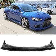 Fits 08-15 Mitsubishi Lancer Evolution X V Style Front Bumper Lip Spoiler Fits 08-15 Mitsubishi Lancer Evolution X V Style Front Bumper Lip Spoiler