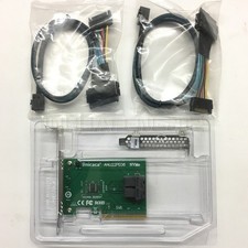 U.2 NVMe SSD SFF8643 to SFF-8639 U.2 with Cable PCIe x8 Dual Port Adapter - US