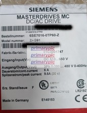 ONE NEW SIEMENS 6SE7016-0TP60-Z Z=G91