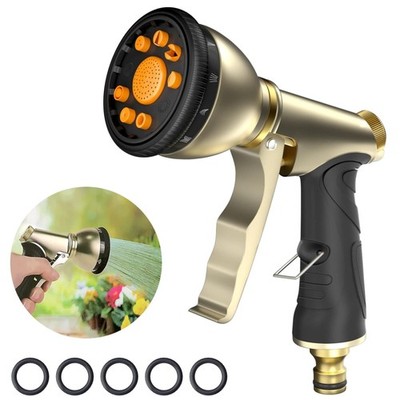 Garten Handbrause Wasserspritze Metall Wasserdurchfluss Mehrere Sprühmodi Bew...