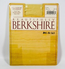 Berkshire Full Support Stockings Lycra Leg Reinforced Toe Style 1805 IVORY Sz A