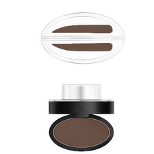 Eyebrow Stamp Kit Brow Shaping Powder Palette Waterproof Smudge Proof Makeup UK.