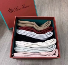 Loro Piana Cashmere Socks Total Of 7 Pairs. NEW With Tags With Original Box