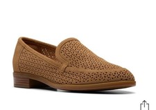 Clarks Womens Trish Cove Brown Loafer Casual Shoes Nwob