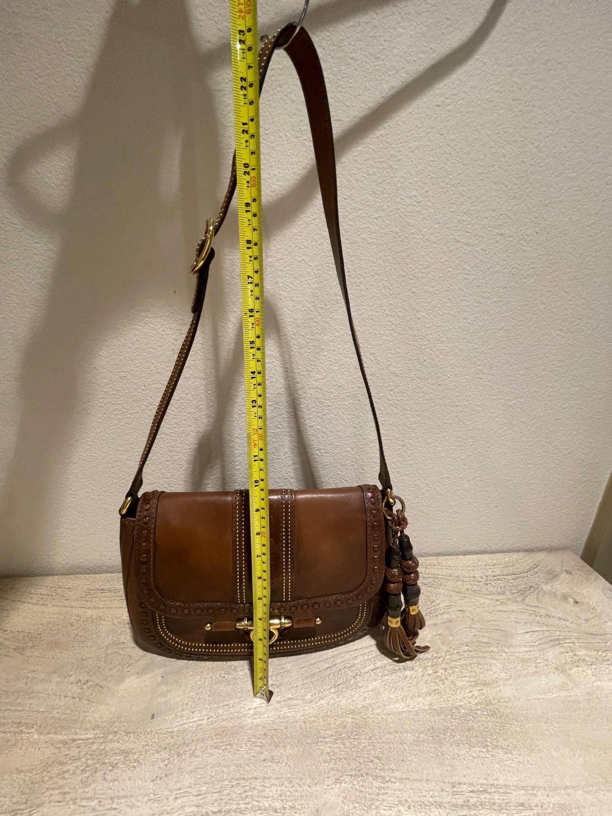 GUCCI Authentic Snaffle Bit Brown Medium Handbag … - image 21