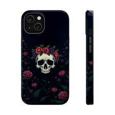 Floral Skull Garden Gothic Dark Phone Case For iPhone Samsung