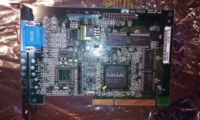 AGP graphics card - MATROX MGA-G100 8MB G+/PROA/88M/20 - very good condition