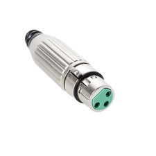 Switchcraft AAA3FZ AAA Series 3 Pin XLR Female Cable Mount, Silver Pins / Nickel