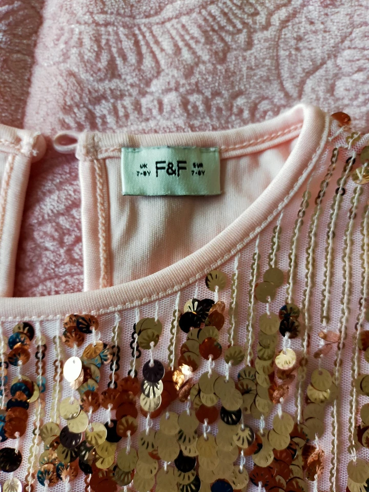 Sparkly Flared Jeans and Dress for Girls 5-6 Years Great Condition - Image 4 of 4