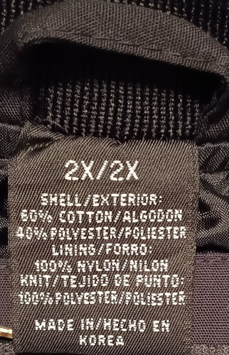 Knightsbridge Jacket Mens 2XL Black Water Resistant Bomber Windbreaker Big Man - Picture 9 of 20