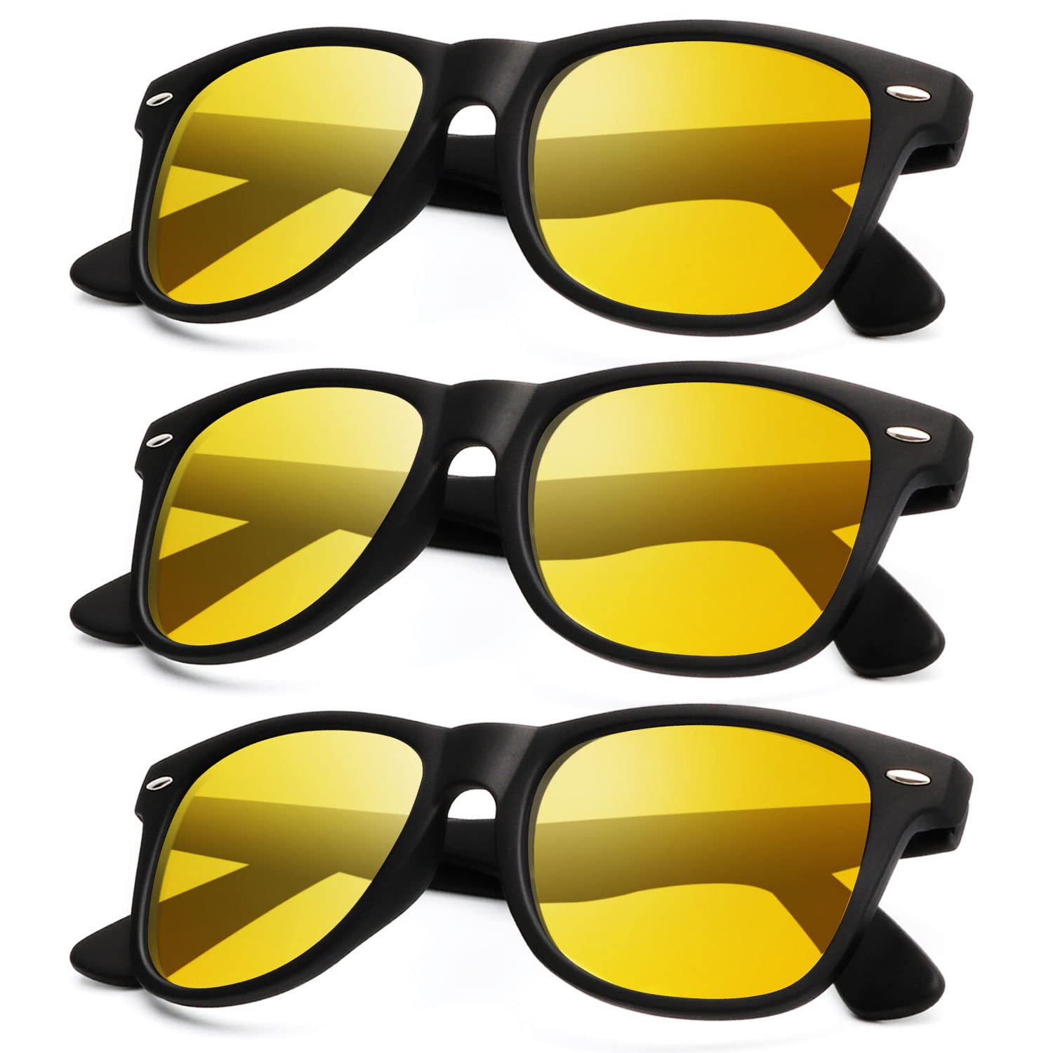 Night Vision Glasses for Men Women Polarized Driving Glasses Yellow Tinted An...