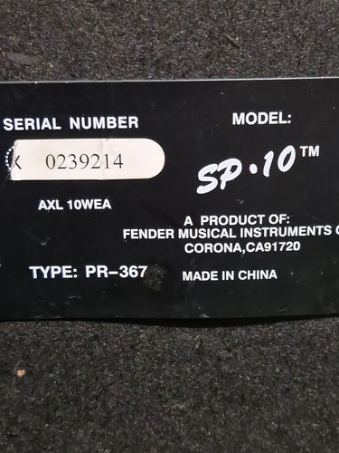 FENDER Squier SP-10 Guitar Amplifier 10W 6in Speaker Overdrive Compact - Picture 9 of 10
