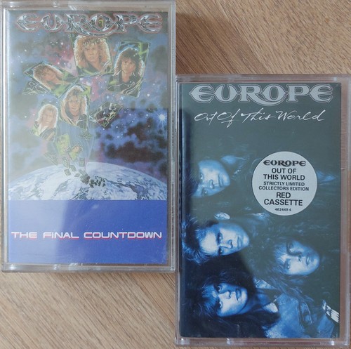 2 x EUROPE Albums FINAL COUNTDOWN & OUT OF THIS WORLD (LTD EDITION RED SHELL)