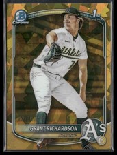2025 Bowman Draft #BDC-171 Grant Richardson Chrome Gold Sapphire /50