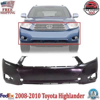 New Front Bumper Cover Fascia Front for Toyota Highlander 2008-2010