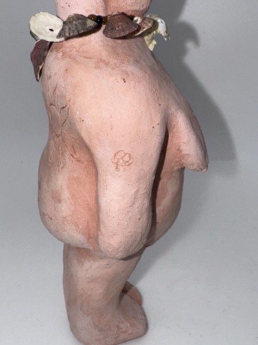 Rare Fertility Goddess Terracotta Figurine W/Symbolic Incised Motifs - Exquisite - Picture 4 of 6