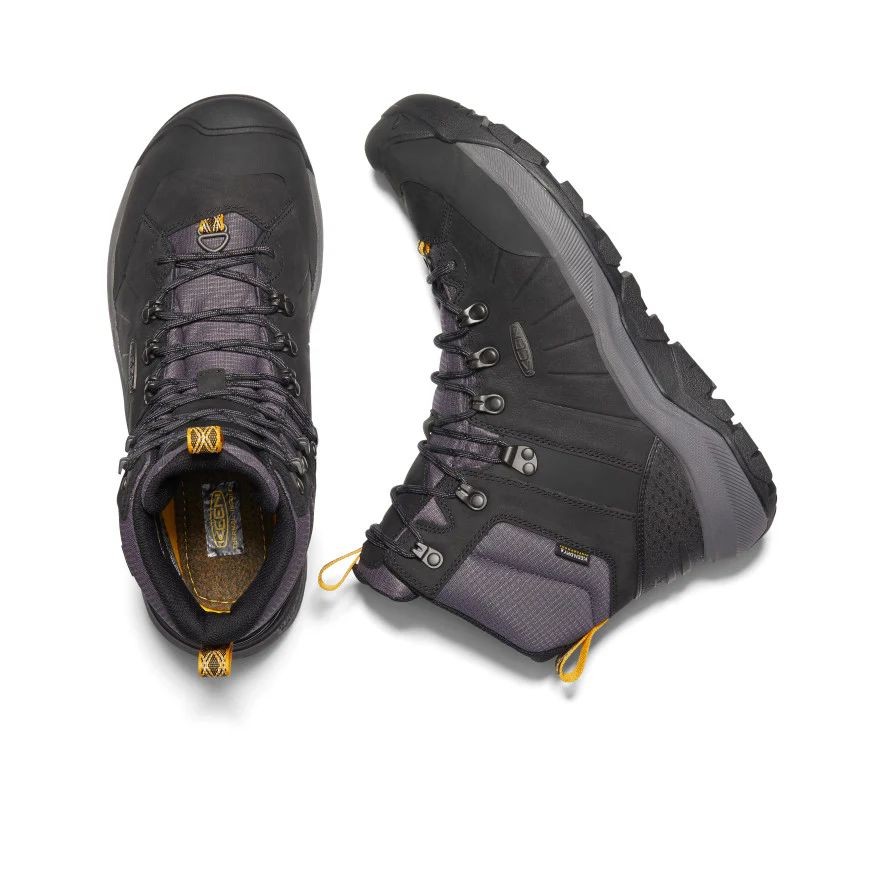 Keen Revel IV Mid Polar WP Stivali Invernali Uomo Nero Magnete M9.5