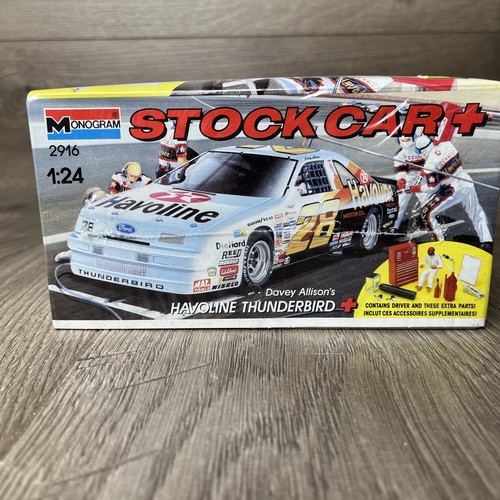Monogram #28 Davey Allison Havoline Thunderbird 1:24 Scale Model a - Picture 4 of 10
