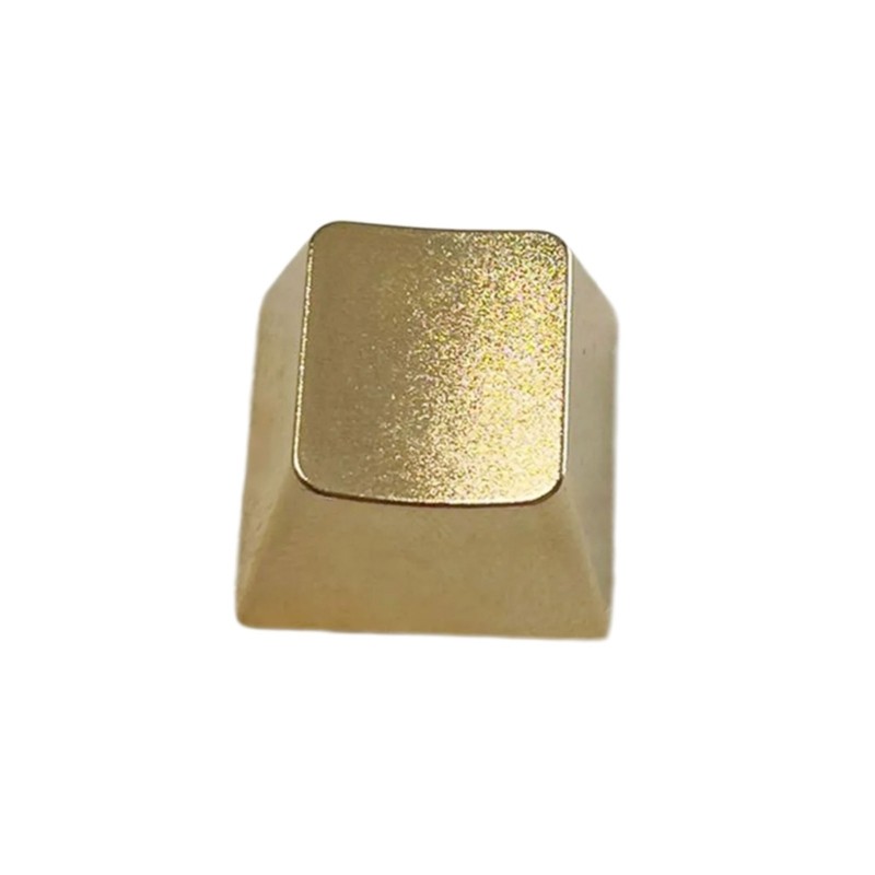 Golden Zinc Alloy Keycap for Personalizing Mechanical Keyboards Keycap Rreplaces