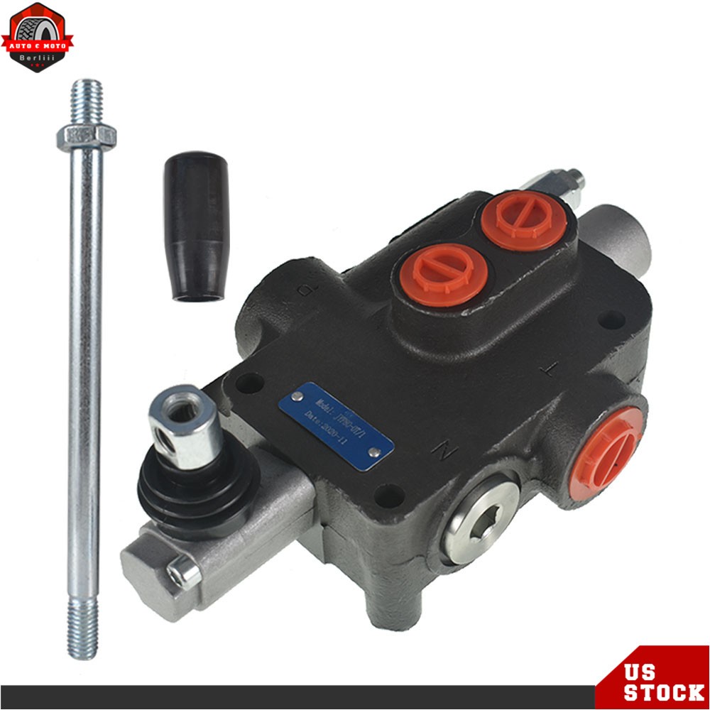 Double Acting 1 Spool Hydraulic Directional Control Valve 21 GPM Motors Spool
