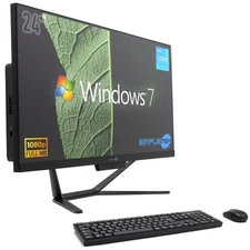 AIO ALL IN ONE I3 24" 8GB 480GB FULL HD WIN7 PC COMPUTER FISSO DESKTOP OFFICE