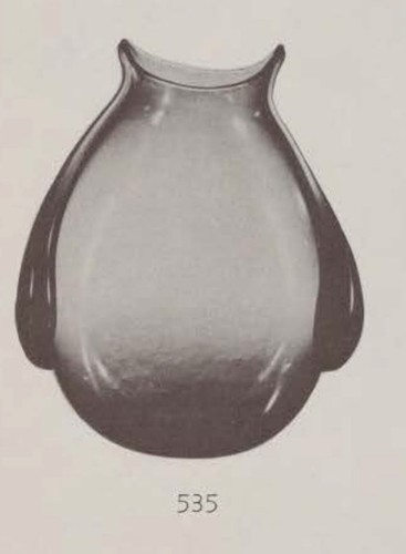 Blenko Glass Gold 535 Pouch Vase Winslow Anderson Design - Picture 10 of 11