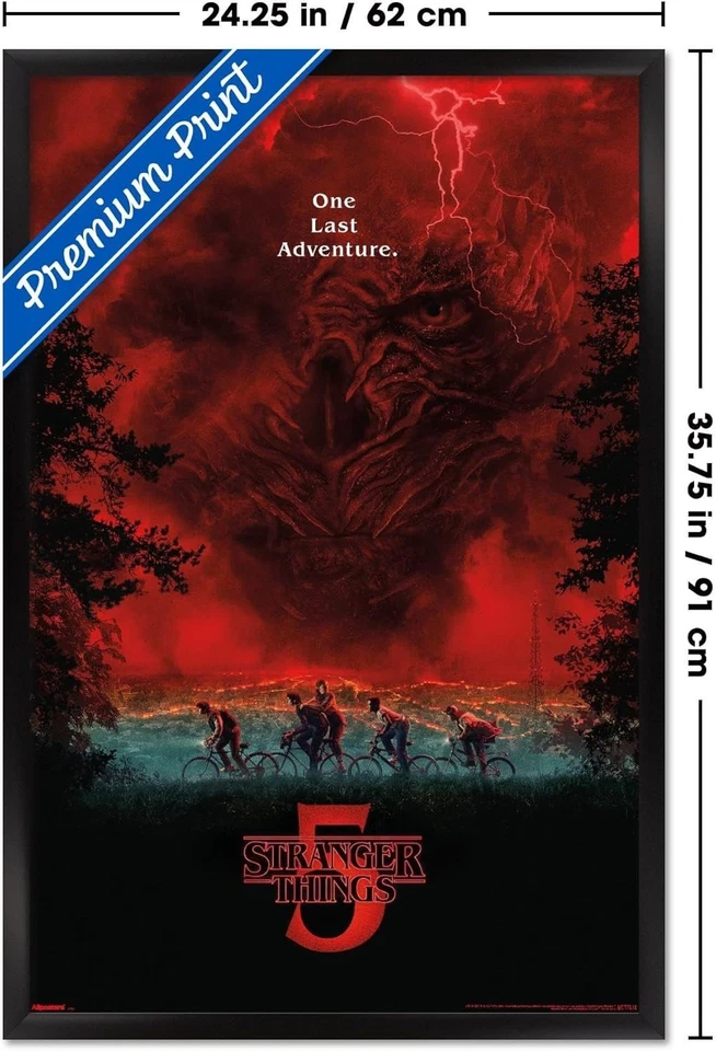 Netflix Stranger Things: Season 5 (2025) - Key Art Wall Poster, 34L" x 22.4W", U - Image 3 of 4
