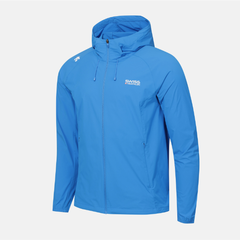 NEW DESCENTE Swiss Triathlon Cooling Jacket BLUE ASIAN FIT | eBay