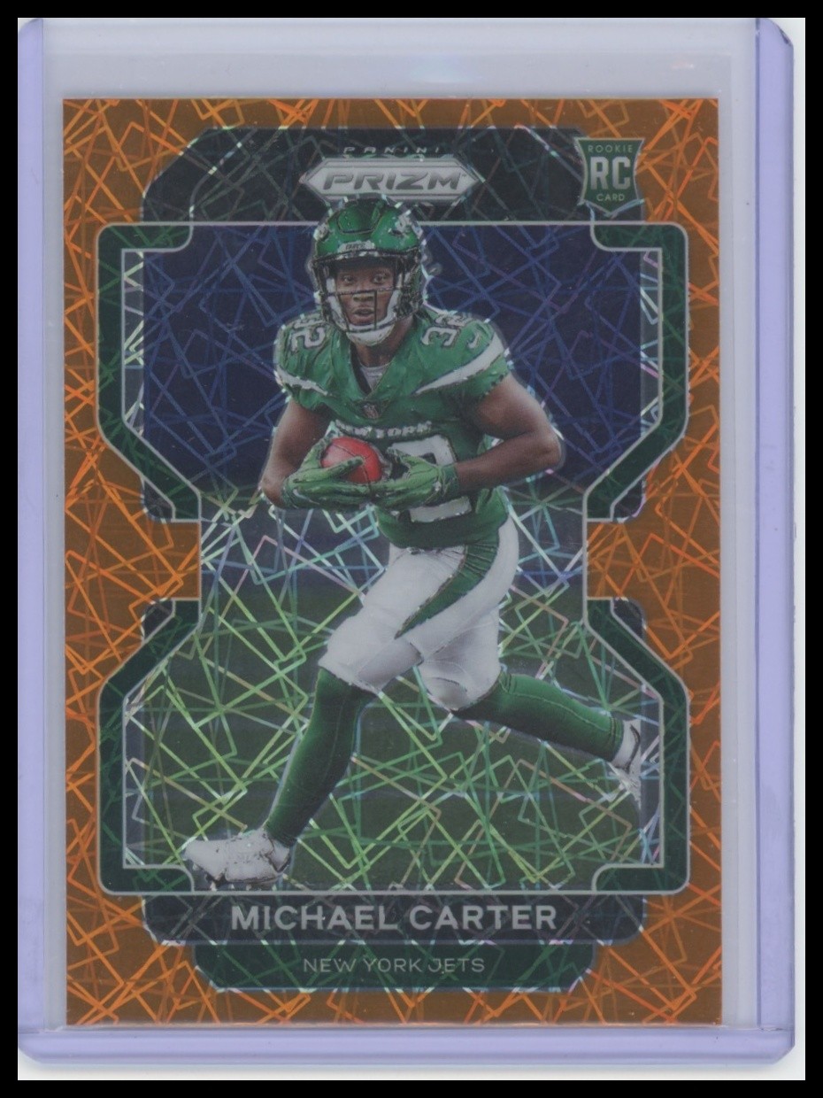 2021 Panini Prizm #365 Michael Carter Lazer